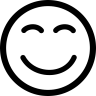 smiling line icon
